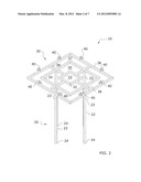 Framework For Horizontally Supporting Plants diagram and image