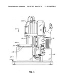 STAND FOR SUPPORTING A HAND-HELD POWERED BAND SAW diagram and image