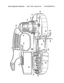 STAND FOR SUPPORTING A HAND-HELD POWERED BAND SAW diagram and image