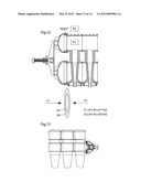 ASSEMBLY WITH MULTIPLE HYDROCYCLONES, METHOD FOR ASSEMBLING MULTIPLE     HYDROCYCLONES AND SUPPORT STRUCTURE FOR MULTIPLE HYDROCYCLONES diagram and image