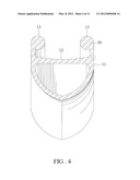 Carbon Bodied Bicycle Rim with Ceramic Brake Portion diagram and image