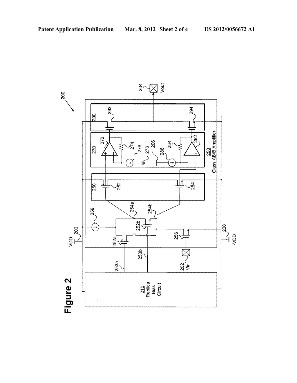 Class-AB/B amplifier and quiescent control circuit for implementation with     same - diagram, schematic, and image 03