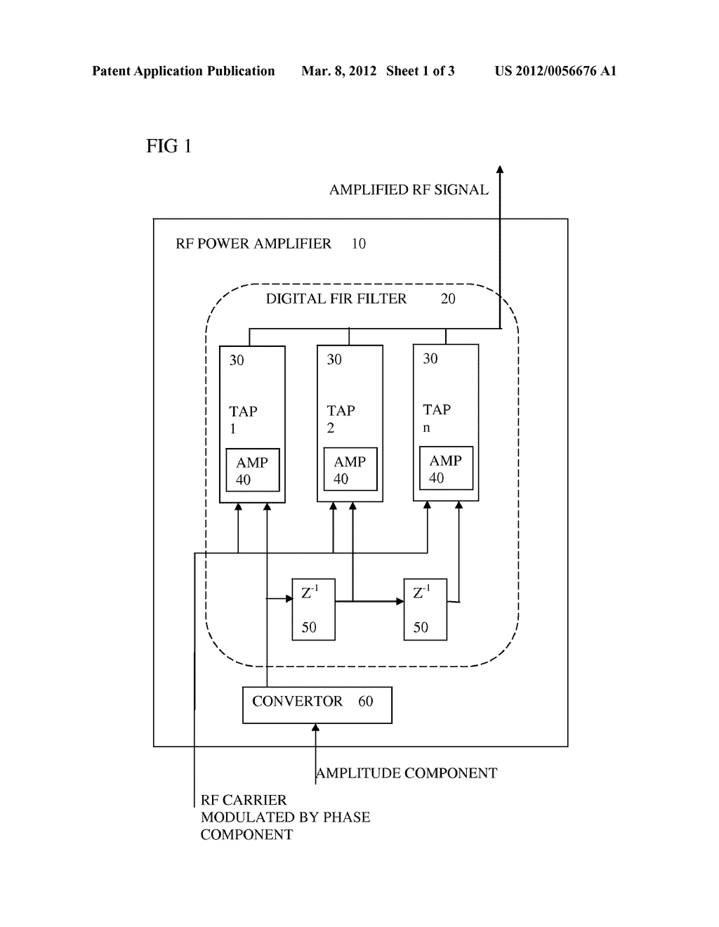 RF Amplifier with Digital Filter for Polar Transmitter - diagram, schematic, and image 02