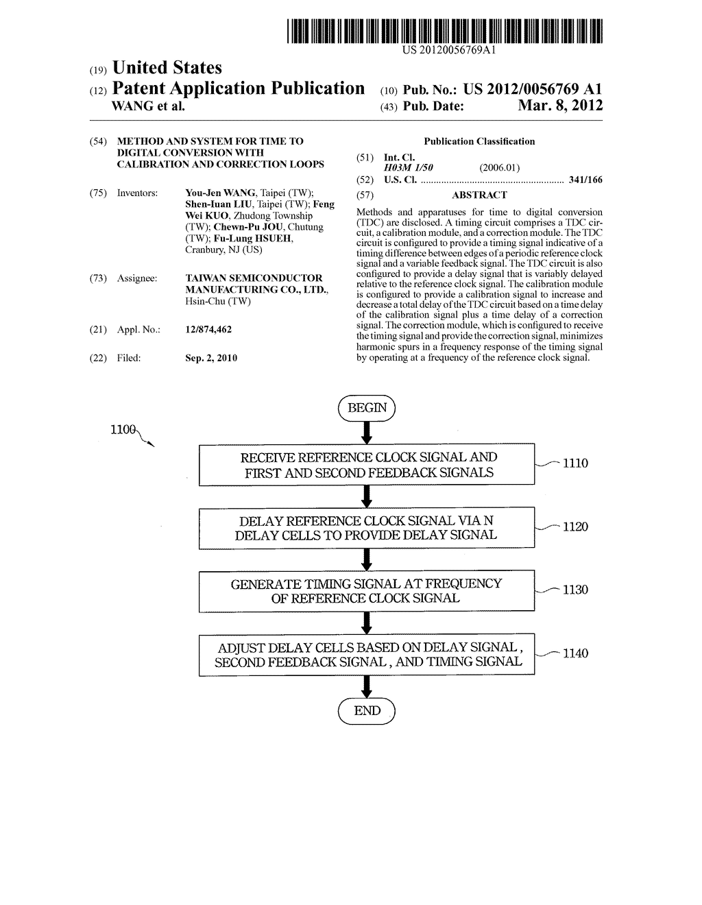 METHOD AND SYSTEM FOR TIME TO DIGITAL CONVERSION WITH CALIBRATION AND     CORRECTION LOOPS - diagram, schematic, and image 01