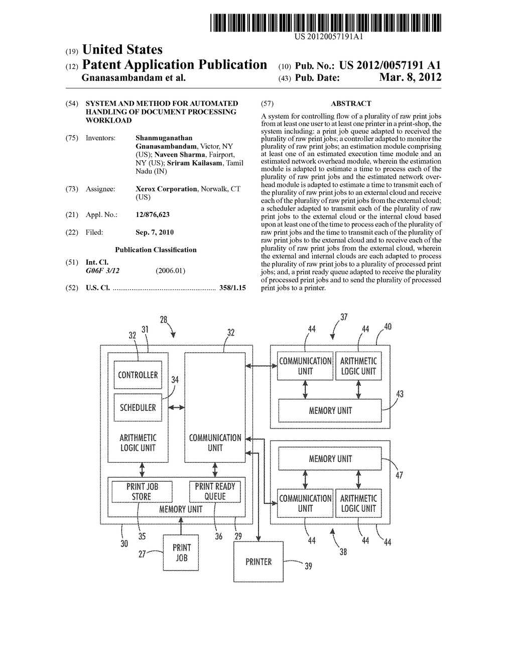 SYSTEM AND METHOD FOR AUTOMATED HANDLING OF DOCUMENT PROCESSING WORKLOAD - diagram, schematic, and image 01