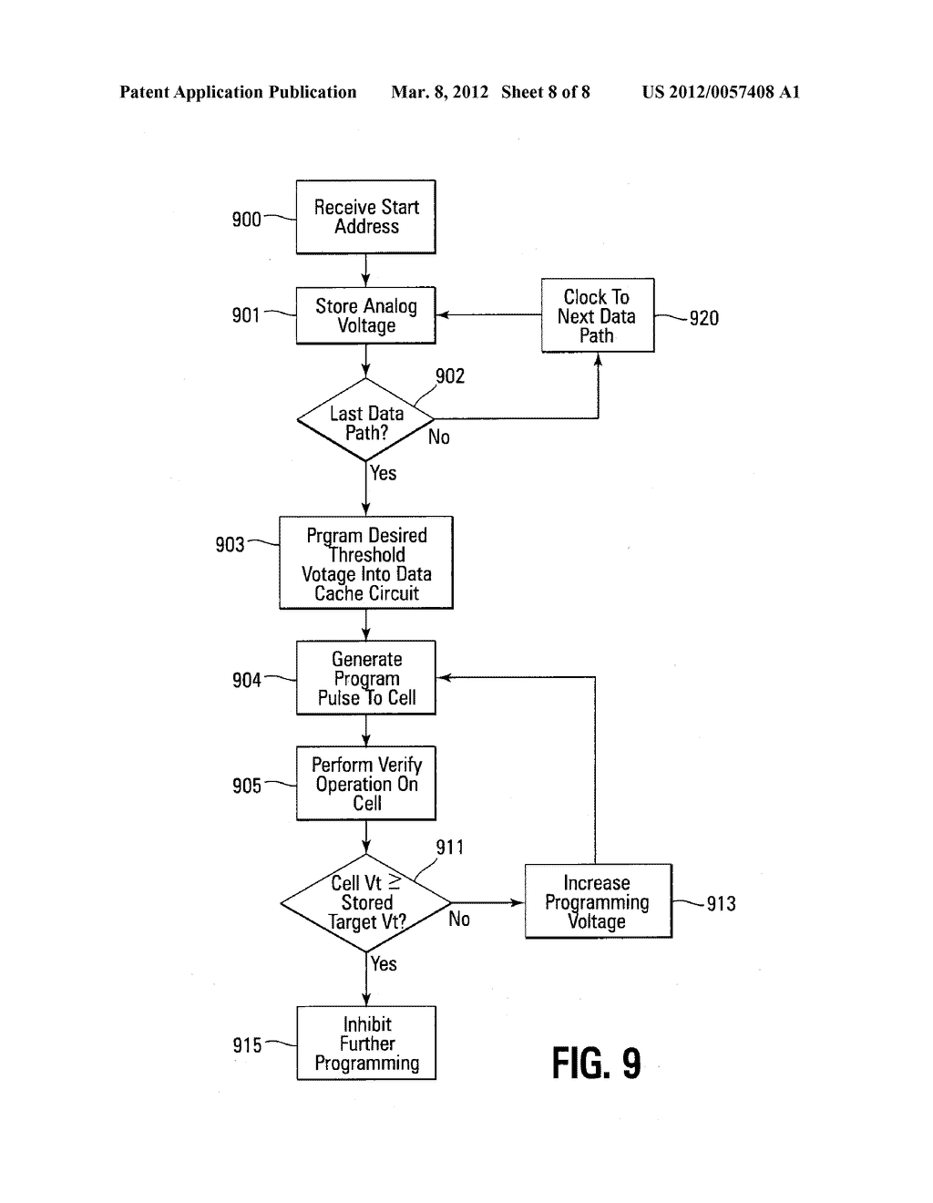 ANALOG READ AND WRITE PATHS IN A SOLID STATE MEMORY DEVICE - diagram, schematic, and image 09