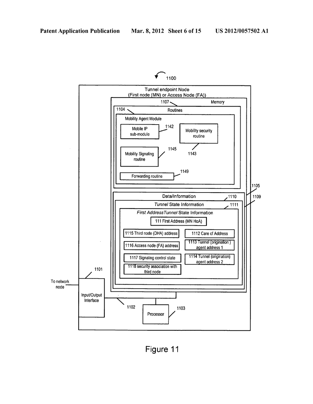 Methods and Apparatus For Separating Home Agent Functionality - diagram, schematic, and image 07