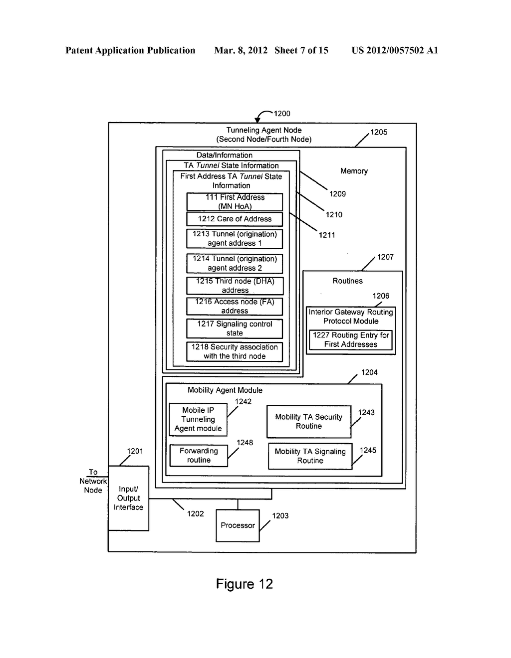 Methods and Apparatus For Separating Home Agent Functionality - diagram, schematic, and image 08