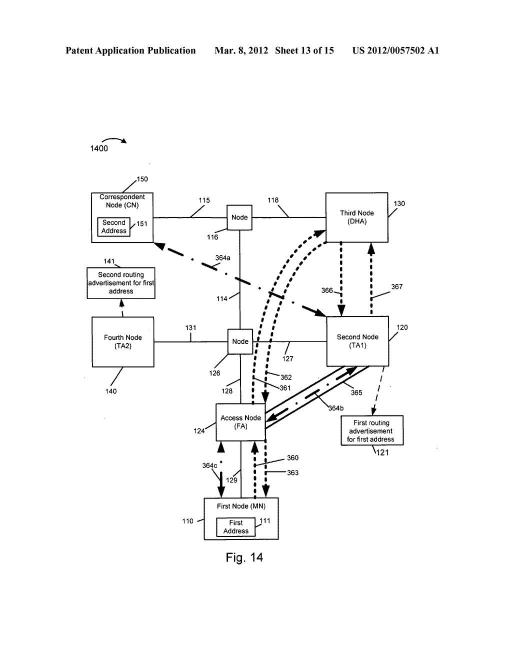 Methods and Apparatus For Separating Home Agent Functionality - diagram, schematic, and image 14