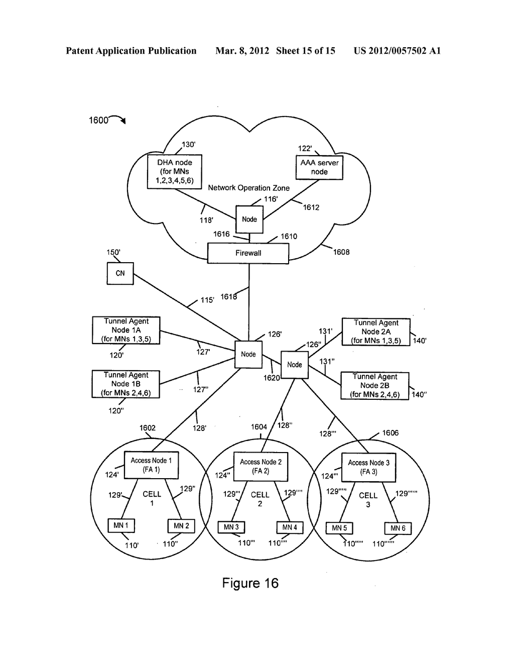 Methods and Apparatus For Separating Home Agent Functionality - diagram, schematic, and image 16