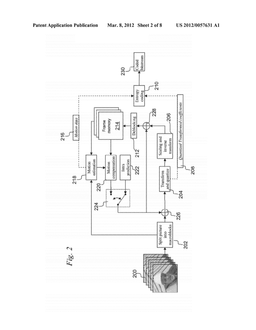 Method and device for motion estimation of video data coded according to a     scalable coding structure - diagram, schematic, and image 03