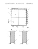 PAVING STONE HAVING STONE FLANKS ORIENTED PREFERABLY PERPENDICULAR TO THE     LAYING PLANE diagram and image