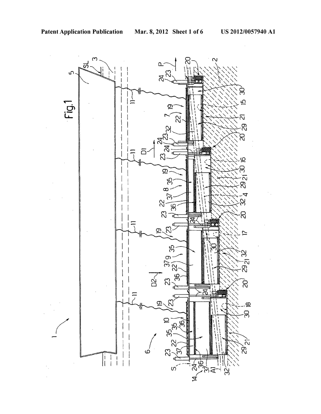 METHOD AND SYSTEM FOR TEMPORARILY SUPPORTING A SOIL MASS SUSCEPTIBLE TO     SLIDE - diagram, schematic, and image 02