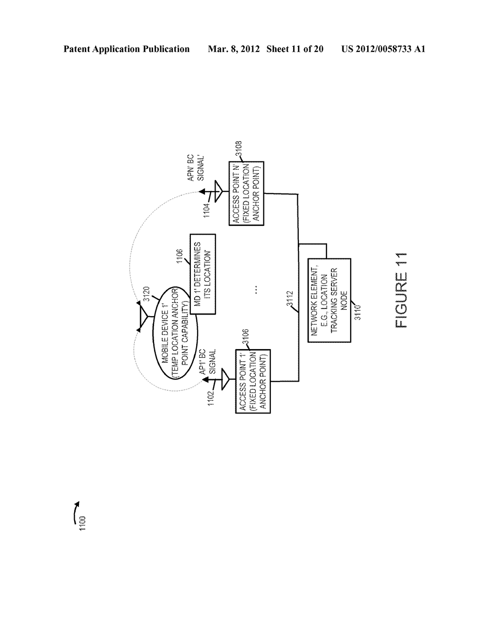 METHODS AND APPARATUS FOR USING MOBILE DEVICES AS LOCATION ANCHOR POINTS - diagram, schematic, and image 12
