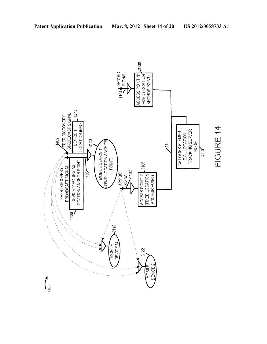 METHODS AND APPARATUS FOR USING MOBILE DEVICES AS LOCATION ANCHOR POINTS - diagram, schematic, and image 15