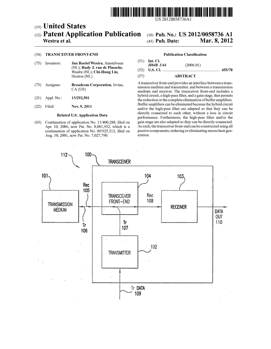 Transceiver Front-End - diagram, schematic, and image 01