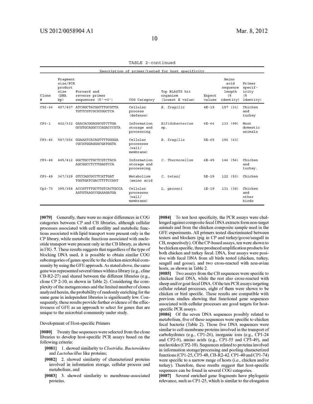 SPECIES-SPECIFIC PRIMER SETS AND IDENTIFICATION OF SPECIES-SPECIFIC DNA     SEQUENCES USING GENOME FRAGMENT ENRICHMENT - diagram, schematic, and image 18