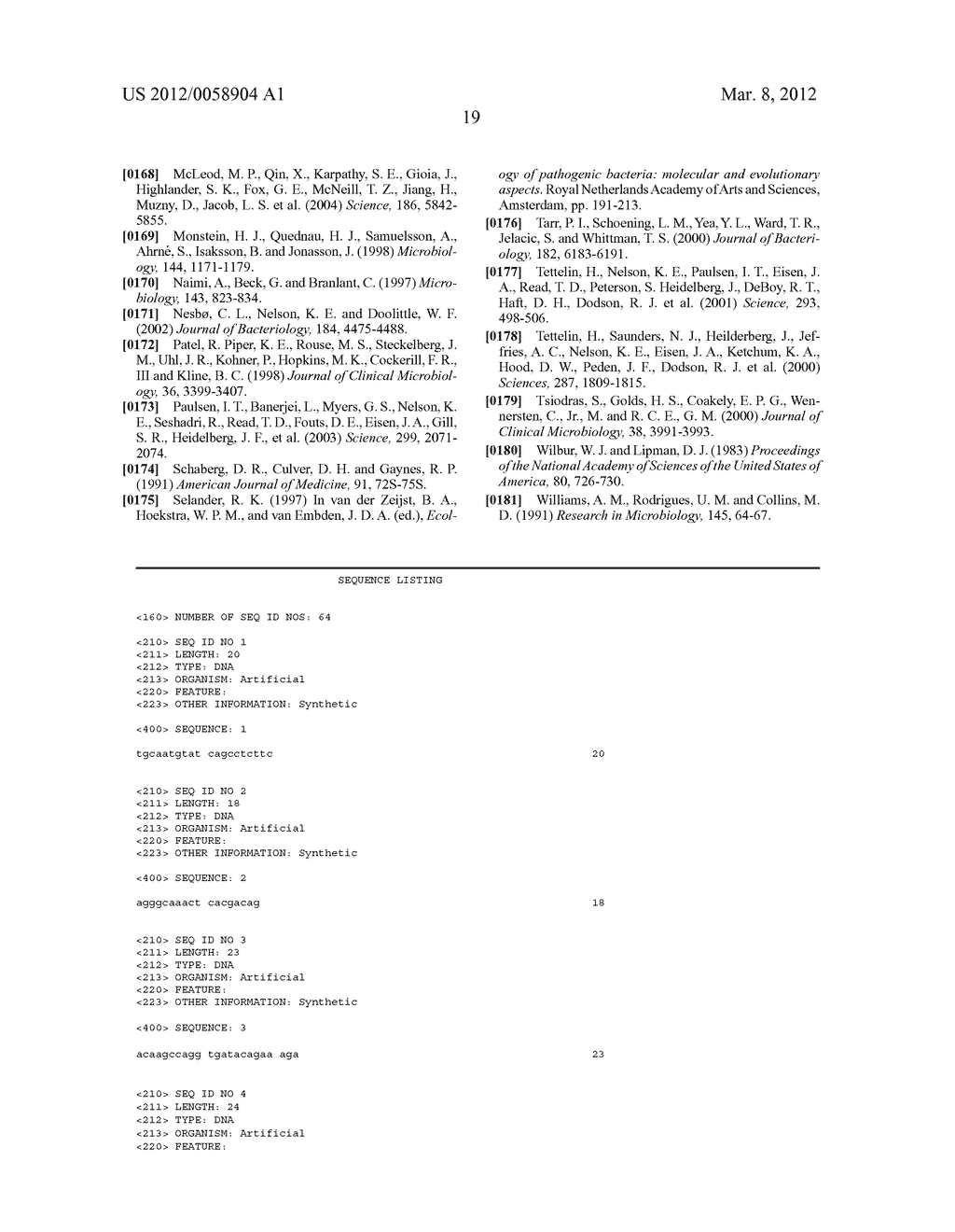 SPECIES-SPECIFIC PRIMER SETS AND IDENTIFICATION OF SPECIES-SPECIFIC DNA     SEQUENCES USING GENOME FRAGMENT ENRICHMENT - diagram, schematic, and image 27