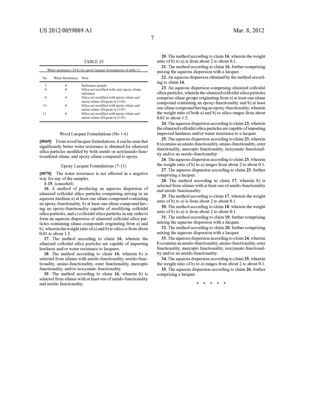 AQUEOUS SILANIZED SILICA DISPERSION - diagram, schematic, and image 08