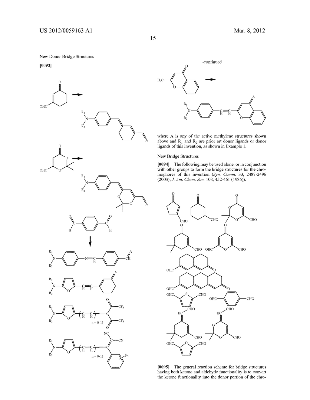 Non-linear opticaly active molecules, their synthesis, and use - diagram, schematic, and image 17