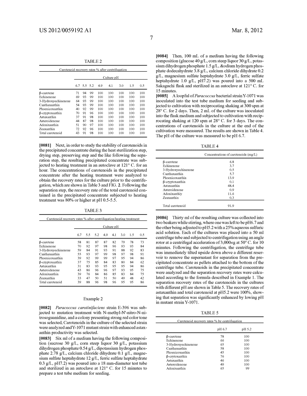 METHOD FOR SEPARATING CAROTENOID - diagram, schematic, and image 09