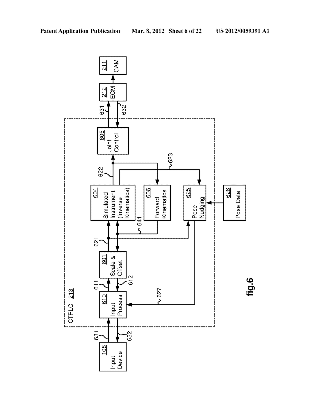 APPLICATION OF FORCE FEEDBACK ON AN INPUT DEVICE TO URGE ITS OPERATOR TO     COMMAND AN ARTICULATED INSTRUMENT TO A PREFERRED POSE - diagram, schematic, and image 07