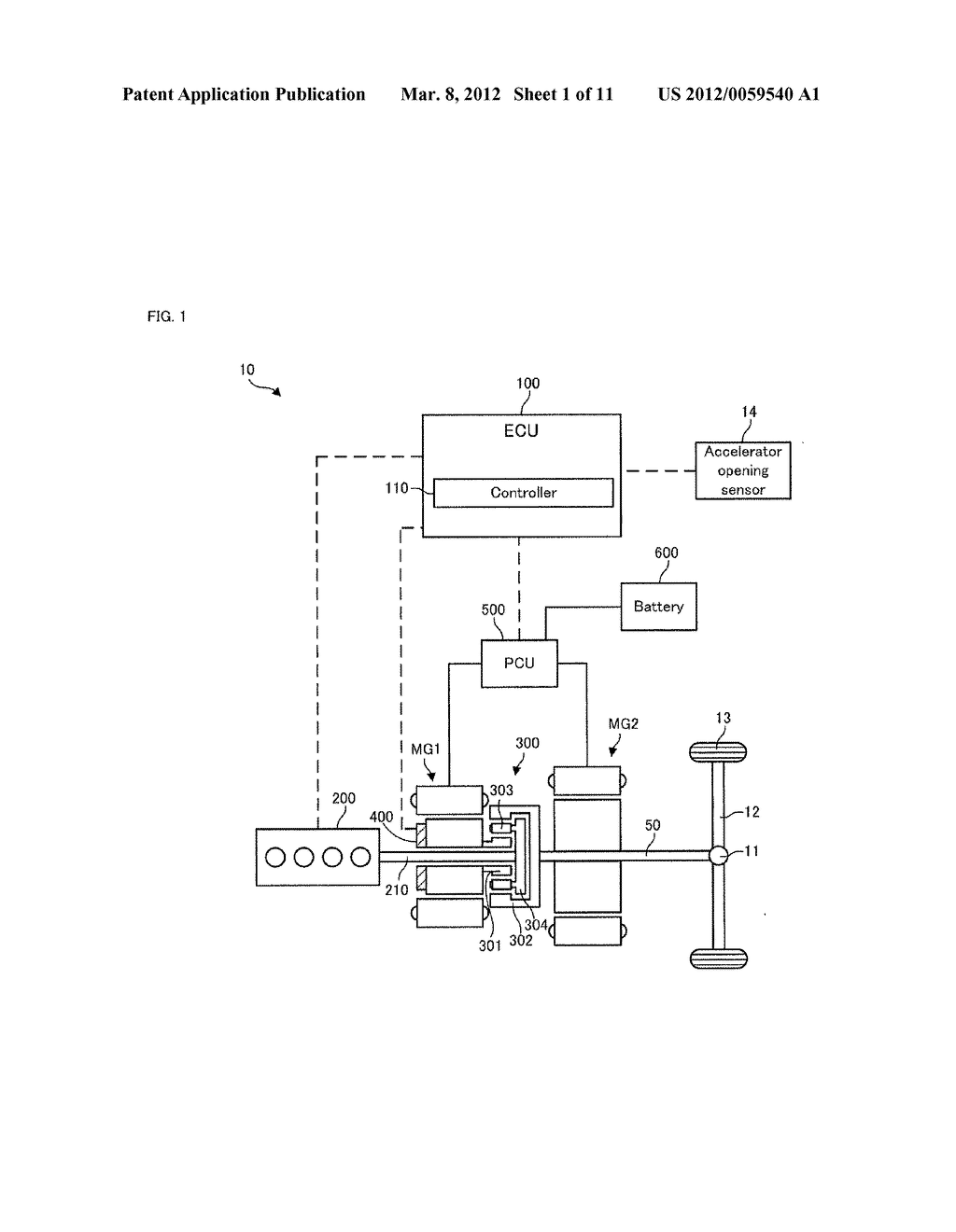 DRIVING CONTROL APPARATUS AND METHOD OF HYBRID VEHICLE - diagram, schematic, and image 02