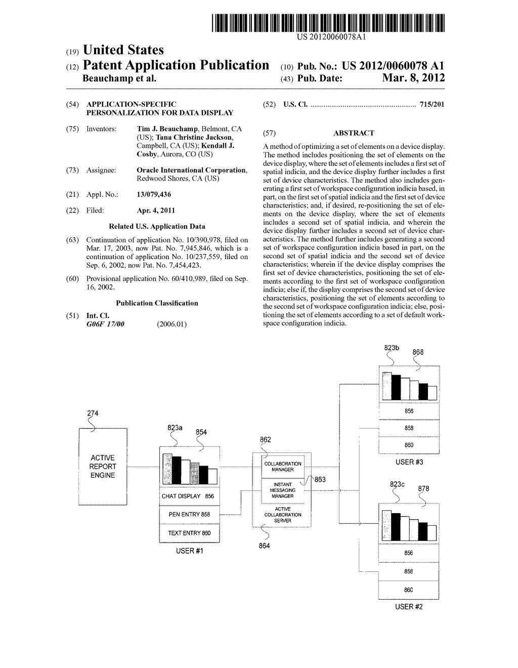 APPLICATION-SPECIFIC PERSONALIZATION FOR DATA DISPLAY - diagram, schematic, and image 01