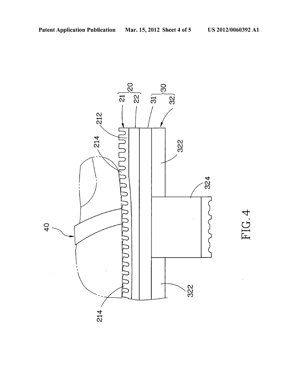 Footwear having a double-density insole - diagram, schematic, and image 05