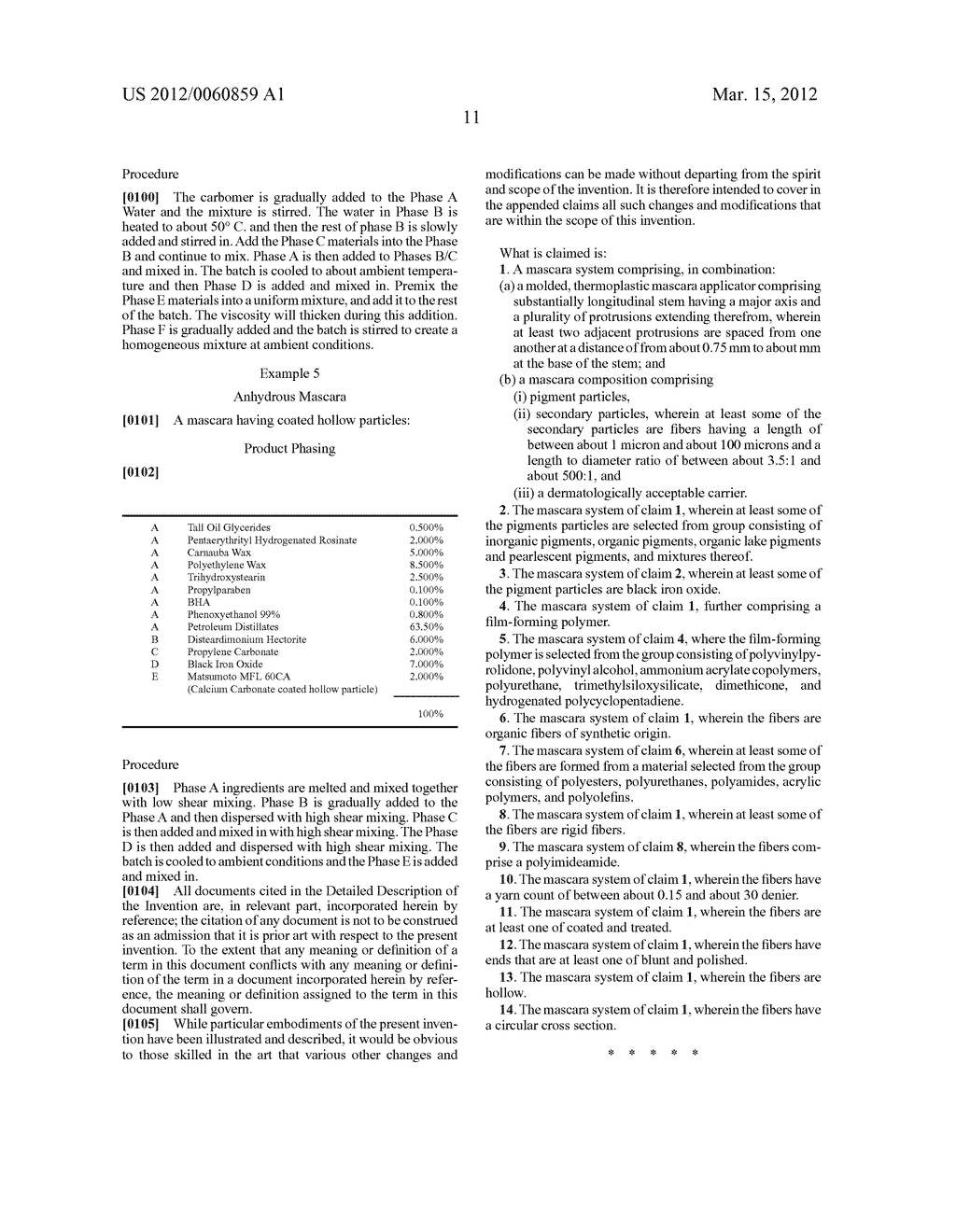 MASCARA SYSTEM WITH THICKENING BENEFITS - diagram, schematic, and image 16