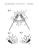 ADJUSTABLE FASTENING PLATE FOR TENSIONING A FLEXIBLE SHEET BY CABLES     WITHOUT CHANGING THE SHAPE THEREOF diagram and image