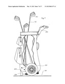 COMBINATION GOLF CART AND BAG diagram and image