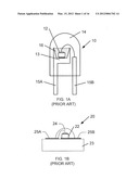 Submounts for Semiconductor Light Emitting Devices and Methods of Forming     Packaged Light Emitting Devices Including Dispensed Encapsulants diagram and image