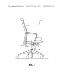 Pivoting Task Chair diagram and image