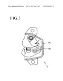 VEHICLE SEAT LOCK DEVICE diagram and image