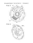 COOLING STRUCTURE FOR ROTATING ELECTRIC MACHINE diagram and image