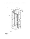 VERTICAL MOUNTING RAIL WITH CABLE MANAGEMENT FEATURES diagram and image