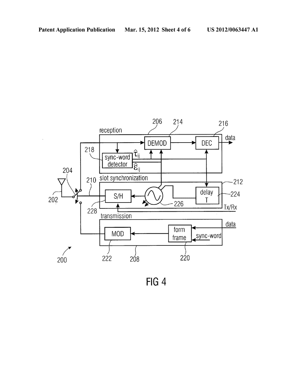 NODE IN A WIRELESS SYSTEM AND METHOD FOR TIME AND FREQUENCY SYNCHRONIZING     NODES IN A WIRELESS SYSTEM - diagram, schematic, and image 05