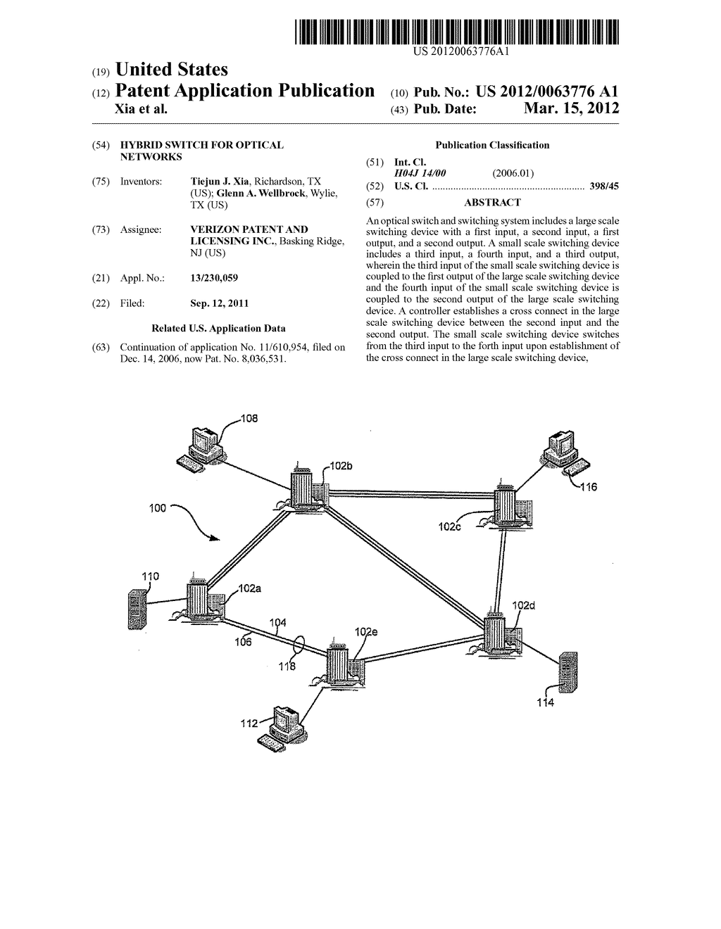 HYBRID SWITCH FOR OPTICAL NETWORKS - diagram, schematic, and image 01