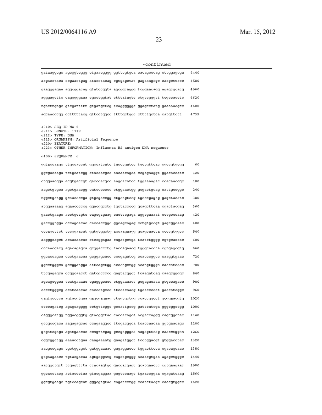 INFLUENZA NUCLEIC ACID MOLECULES AND VACCINES MADE THEREFROM - diagram, schematic, and image 29