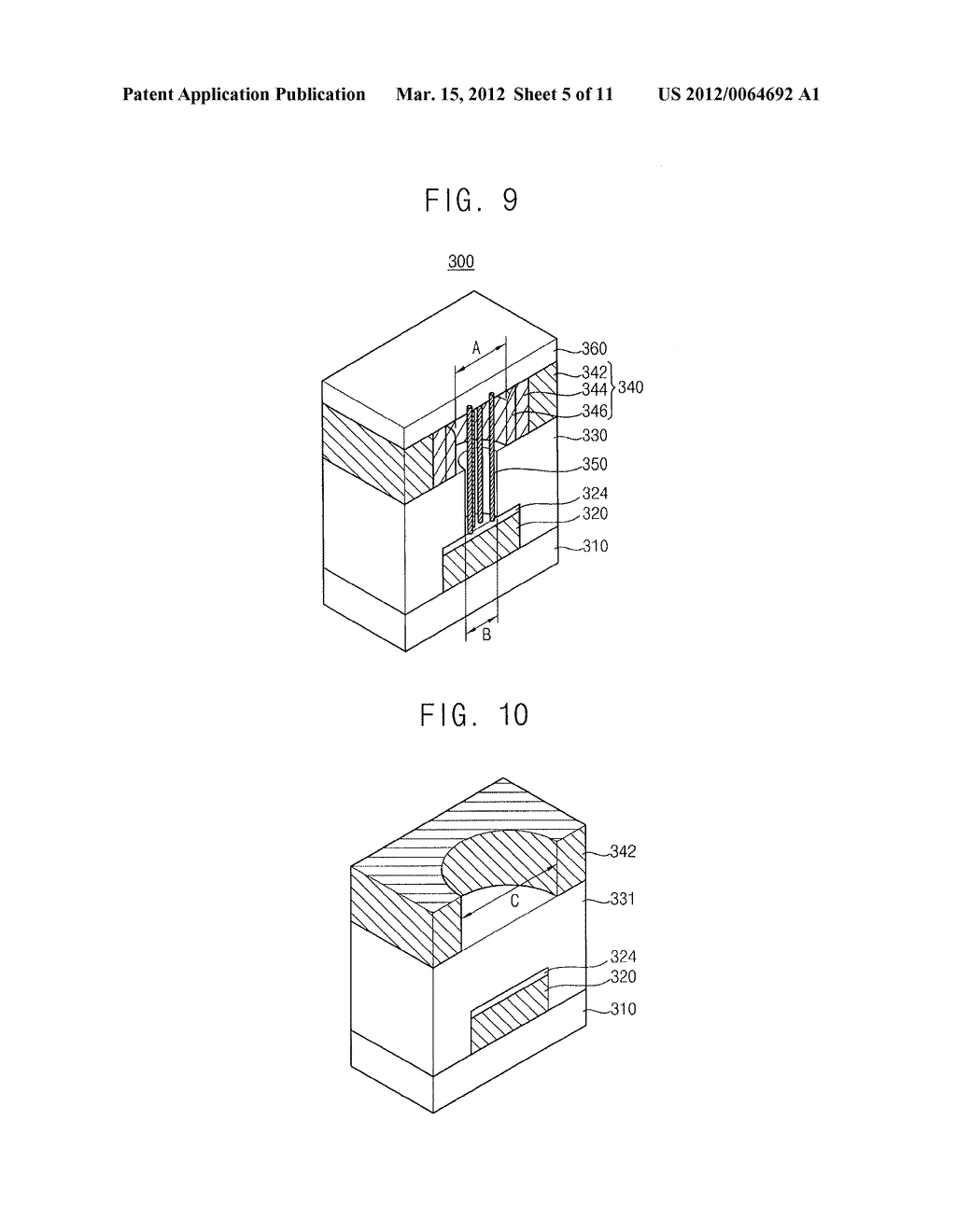 METHODS OF MANUFACTURING A MEMORY DEVICE HAVING A CARBON NANOTUBE - diagram, schematic, and image 06