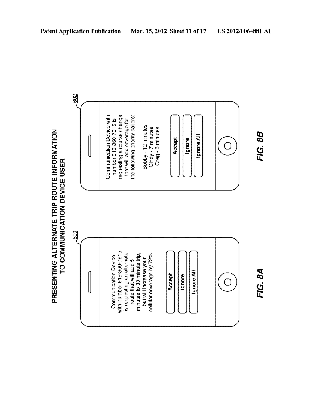 METHOD AND SYSTEM FOR USING CELLULAR COMMUNICATION DEVICE AVAILABILITY     INFORMATION TO PREDICT COVERAGE OVERLAP BETWEEN CALLERS - diagram, schematic, and image 12