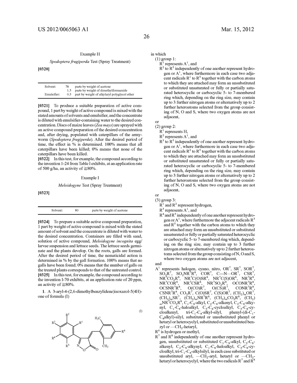 3-Aryl-4-(2,6-dimethylbenzylidene)isoxazol-5(4H)-ones as Fungicides - diagram, schematic, and image 27