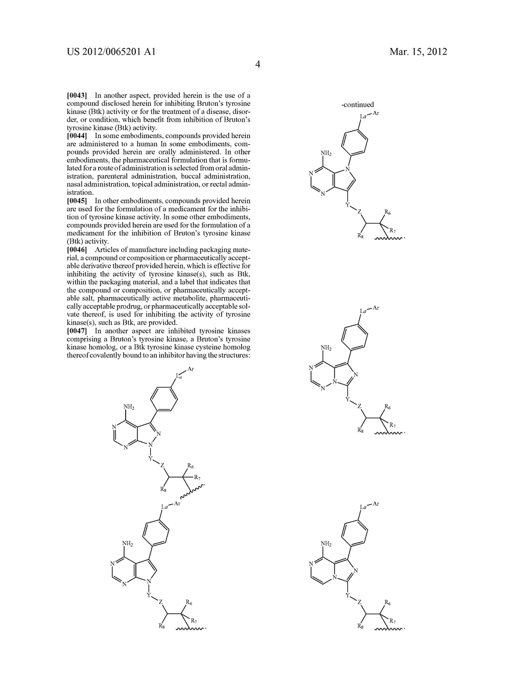 INHIBITORS OF BRUTON'S TYROSINE KINASE - diagram, schematic, and image 12