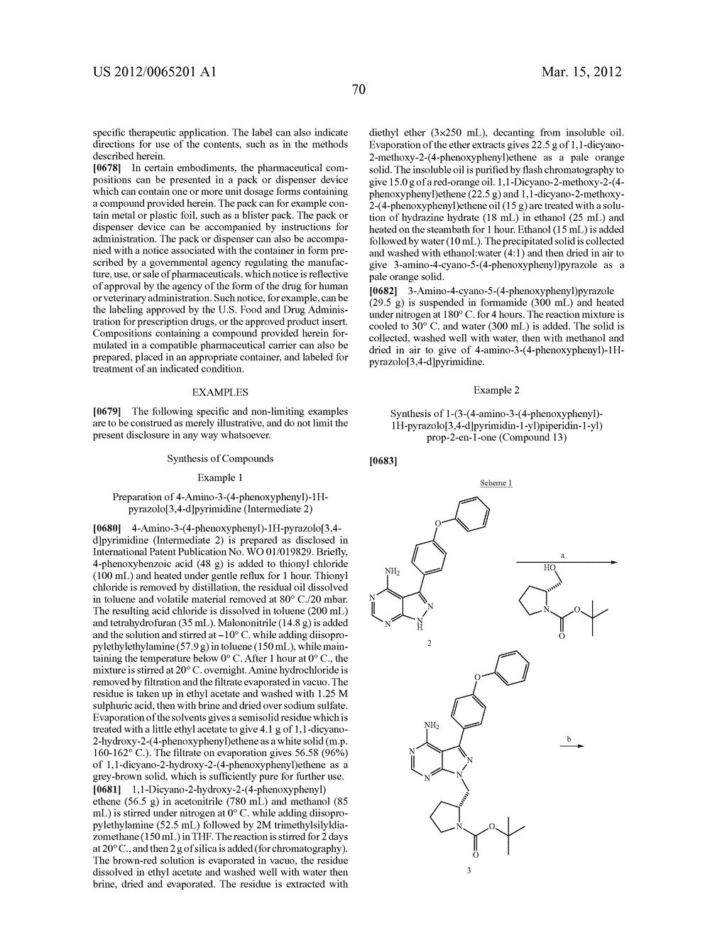 INHIBITORS OF BRUTON'S TYROSINE KINASE - diagram, schematic, and image 78