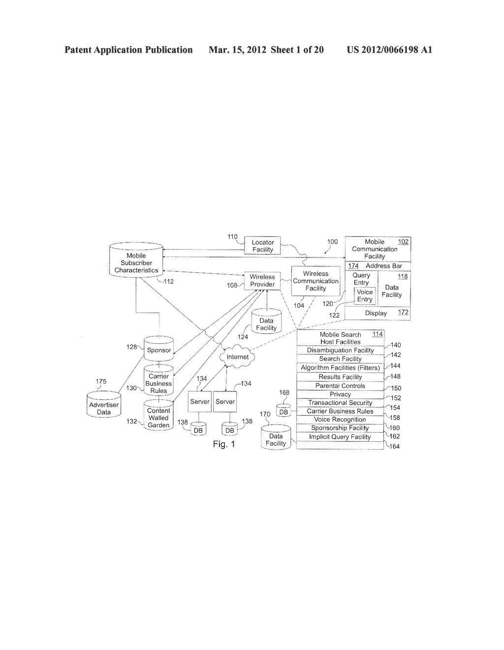 SYSTEM FOR TARGETING ADVERTISING CONTENT TO A PLURALITY OF MOBILE     COMMUNICATION FACILITIES - diagram, schematic, and image 03