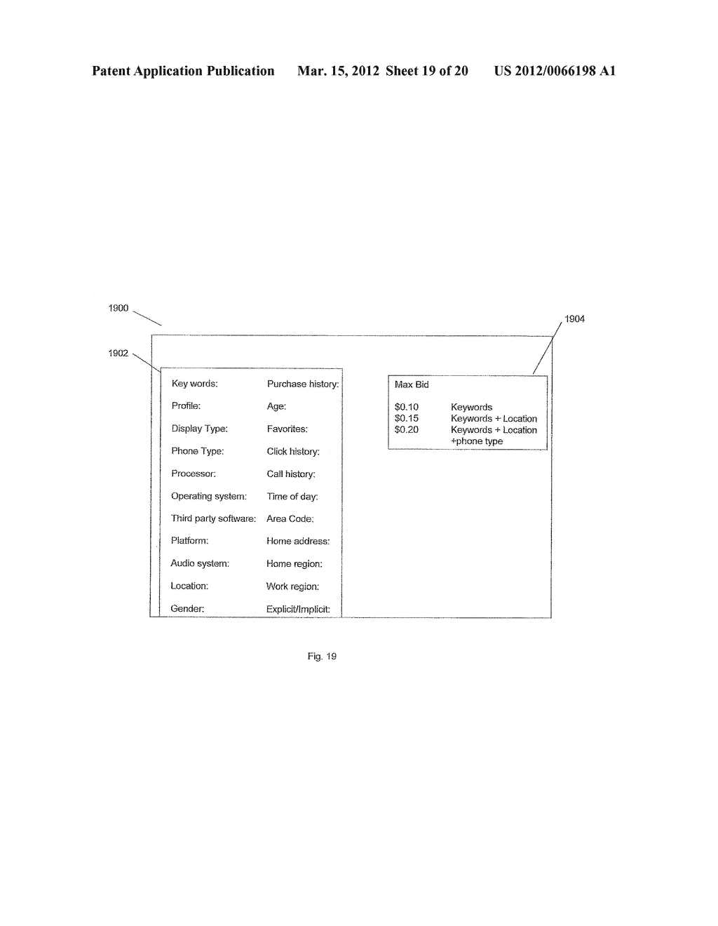 SYSTEM FOR TARGETING ADVERTISING CONTENT TO A PLURALITY OF MOBILE     COMMUNICATION FACILITIES - diagram, schematic, and image 21