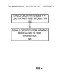 DISABLING CIRCUITRY FROM INITIATING MODIFICATION, AT LEAST IN PART, OF     STATE-ASSOCIATED INFORMATION diagram and image