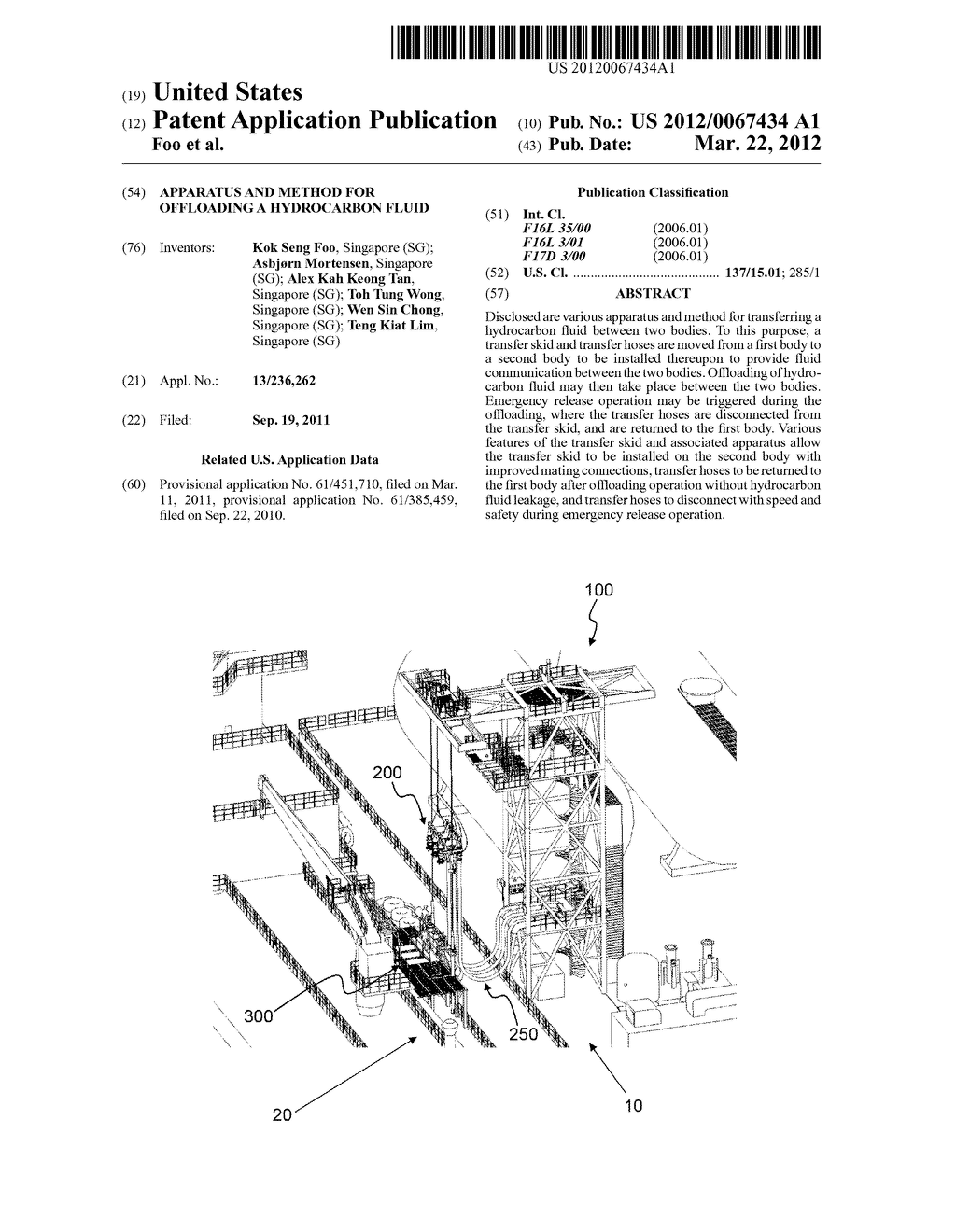 APPARATUS AND METHOD FOR OFFLOADING A HYDROCARBON FLUID - diagram, schematic, and image 01