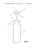 Rubber plug for a medical vial container diagram and image